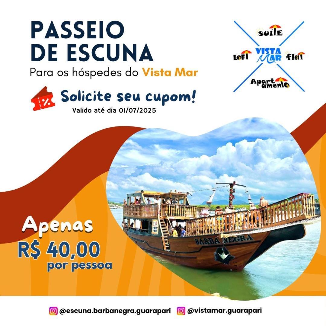 Apartamento Vista Mar 209 - 2 Quartos - Praia Do Morro - Predio Frente Mar - Varanda Com Vista Mar - Elevador - Atravessou A Avenida, Ja Esta Na Praia - Com Garagem - Internet กวาราปารี ภายนอก รูปภาพ